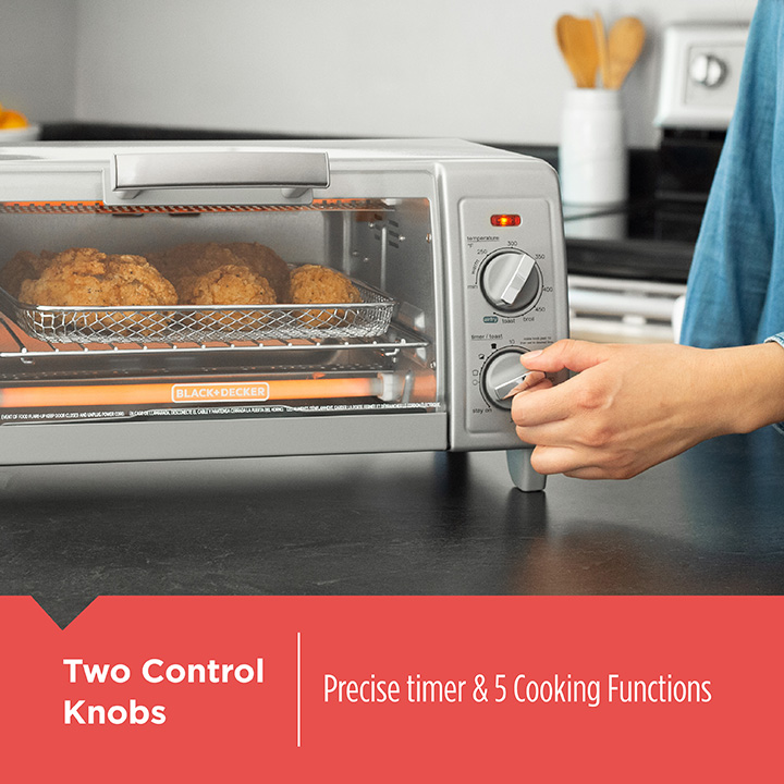 Crisp N Bake Air Fry 4 Slice Toaster Oven TO1785SG BLACK DECKER